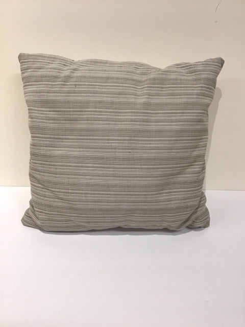 Small Grey Striped Pillow