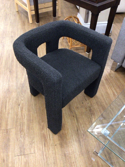 CB2 Grey Boucle Arm Chair