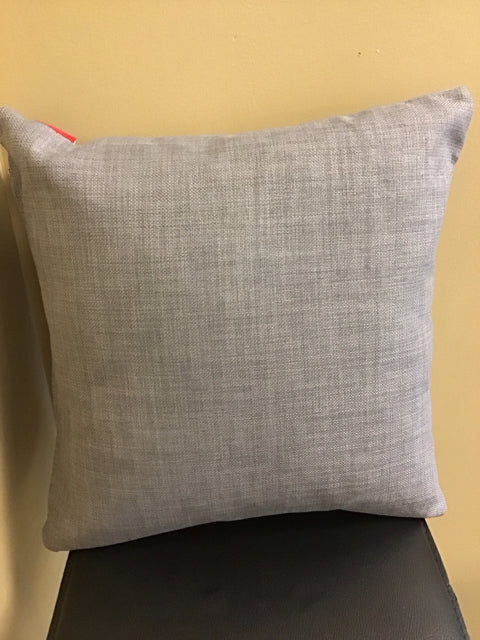 18" Sq. Gray Woven Down Filled Pillow