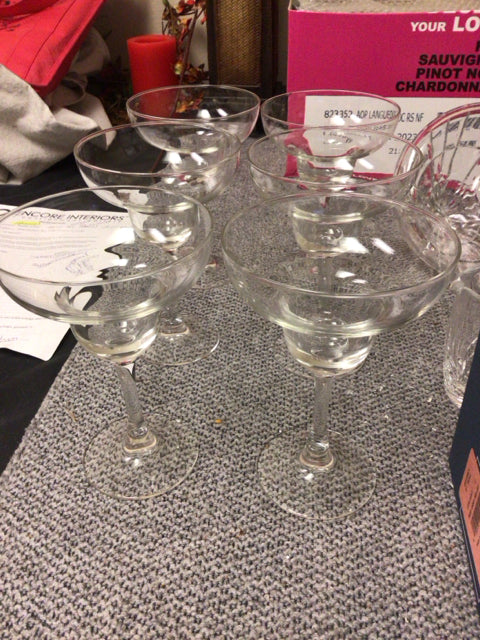 Set Of 6 Margarita Stemmed Glasses
