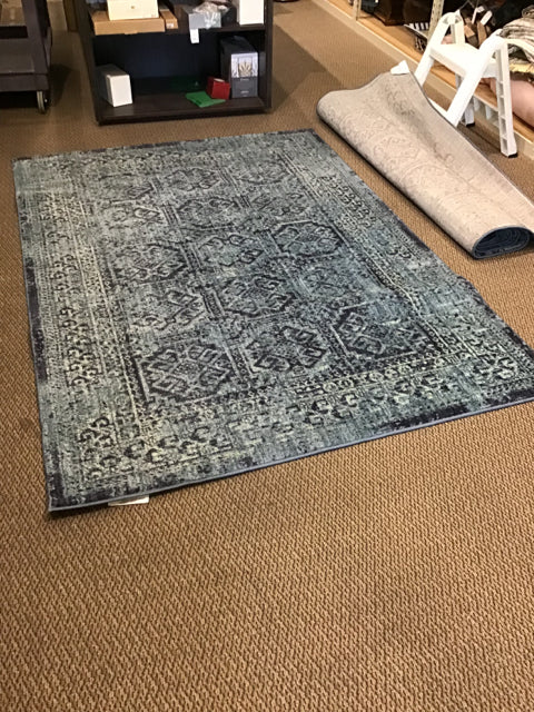 5'x7' Threshold Brookneal Dk Blue Rug