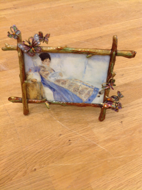 Photo Frame- 4" X 6" Jay Strongwater Twig Butterfly