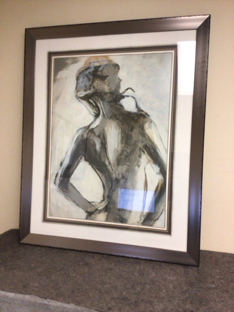 36" X 44" Baers Furniture Gestures II Framed Print