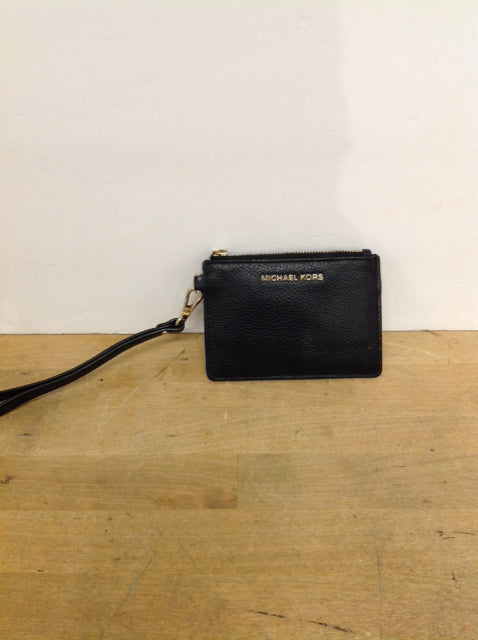 Michael Kors Black Leather Wrist Wallet