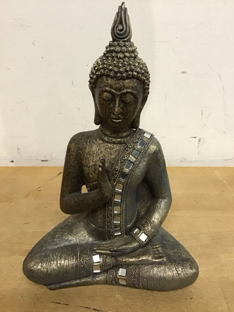 12" Gold Resin Buddha