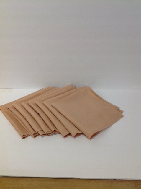 Set/8 Tan Dinner Napkins