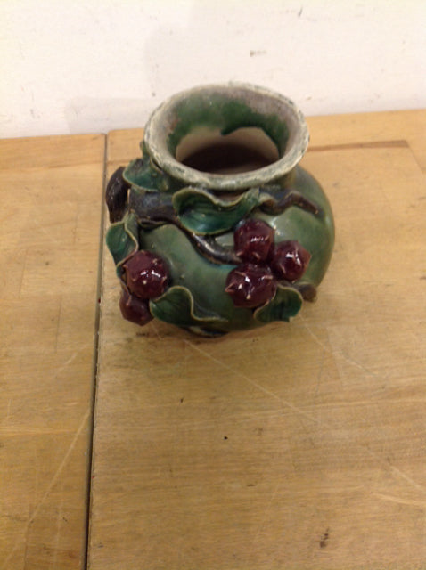 5" Cherry Pottery Bud Vase