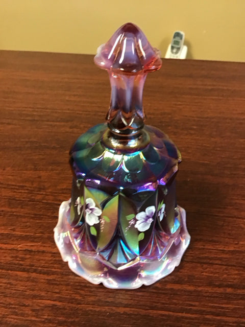Fenton Carnival Scalloped Glass Bell