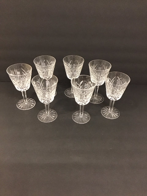 Set/7 Waterford Clare Wine Glasses