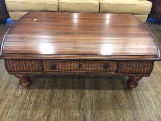 AS-IS Tommy Bahama One Drawer Coffee Table