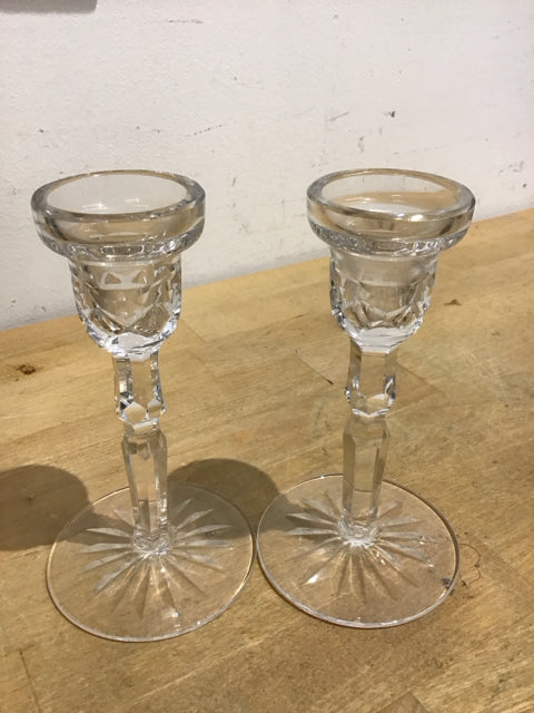 5 5/8" Single Light Candlestick Lismore by Waterford Crystal