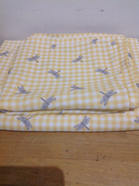 Tablecloth- California Yellow Dragonfly W 6 Napkins