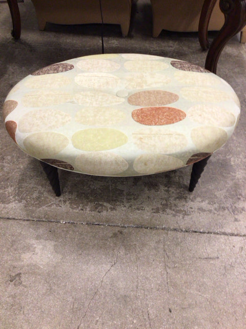 Donghia Button Center Oval Ottoman
