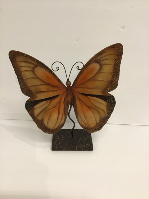 12" Metal Butterfly Sculpture