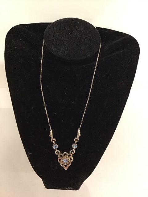Brighton "Halo" Necklace w/Tanzanite Swarovski Crystals