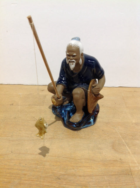 5" Mudman Fisherman w/Fishing Pole