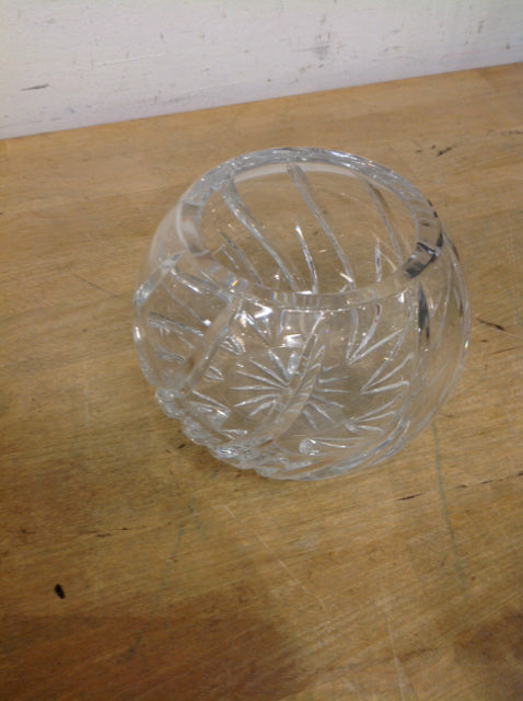 4" Cut Crystal Rose Bowl