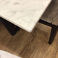 AS-IS Luminare Cassina LC6 Carrara Marble Top Dining Table(Two Chips)