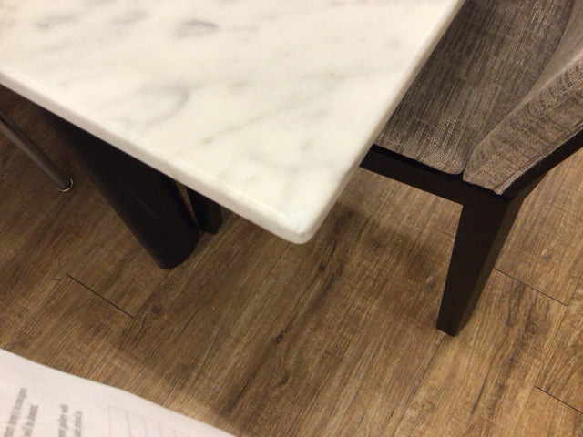AS-IS Luminare Cassina LC6 Carrara Marble Top Dining Table(Two Chips)