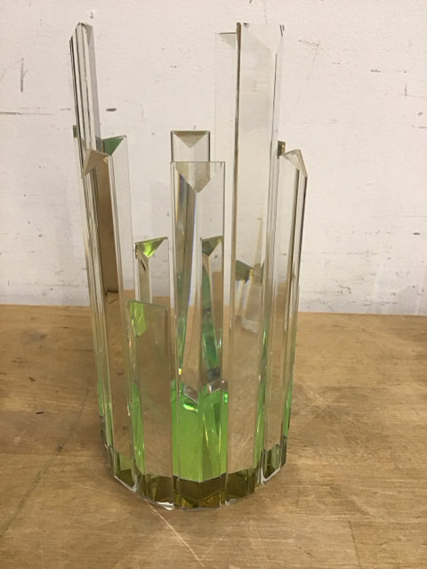 9" Crystal Prism Spikes Candle Holder