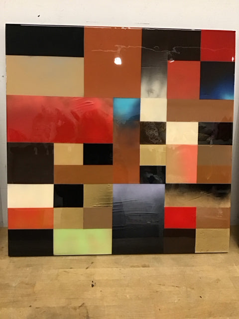 24"x24" "Compartmentalized A" By Joel Baxter