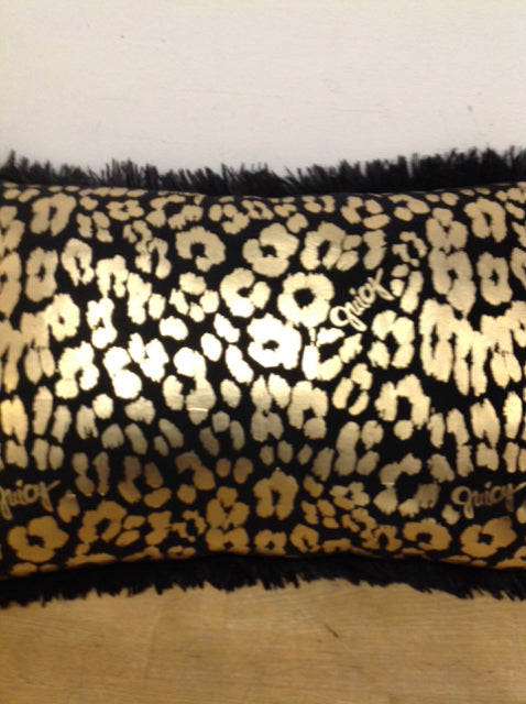 Pillow- 22" Juicy Black & Gold