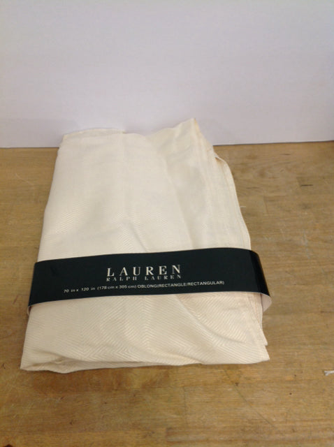 70x120 Ralph Lauren Tan Tablecloth