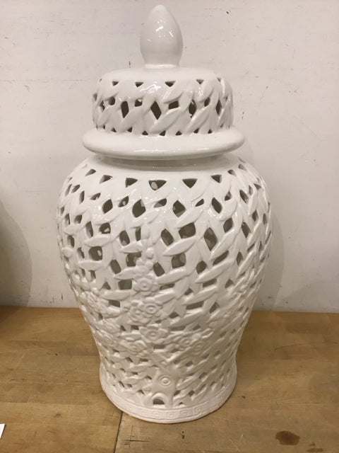 24" Pierced Cut Out Ginger Jar