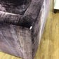 AS-Is Steven G Purple Velvet Arm Chair