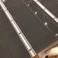 AS-IS Grey Glass Extension Metal Base Dining Table