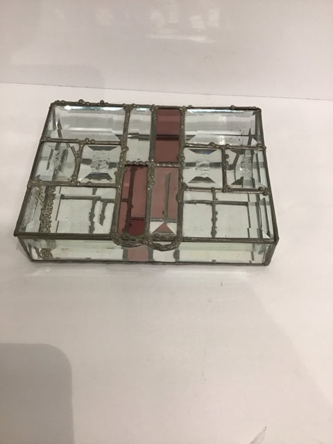 8"x6.5" Metal Box w/Glass & Mirrors