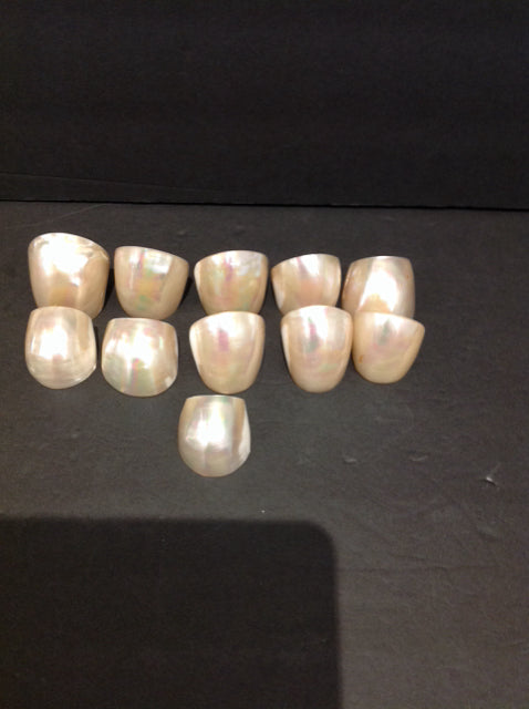 Set/11 Mother of Pearl Napkin Holders