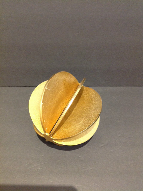 12" Gold Metal Abstract Table Decor