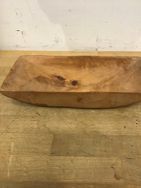 11"x5" Wood Bread Bowl