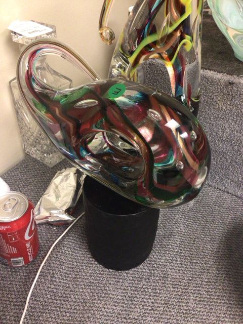 31" Signed Murano Art Glass "Fish" Sculpture