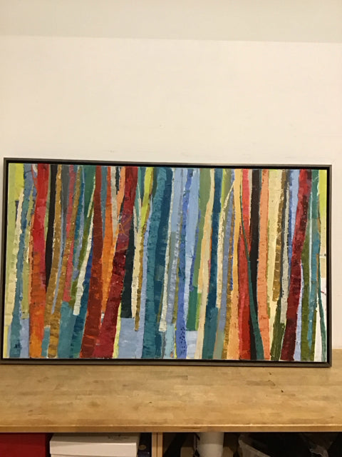 62"x38" Abstract Art By Liefje Signed