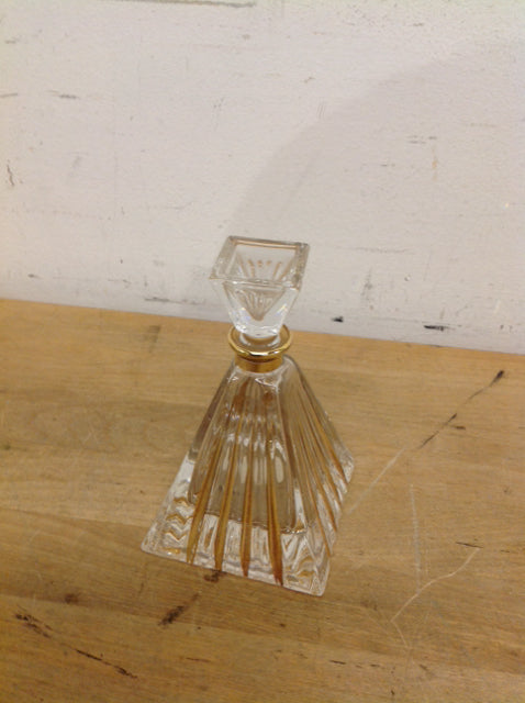 Crystal Gold Perfume Bottle