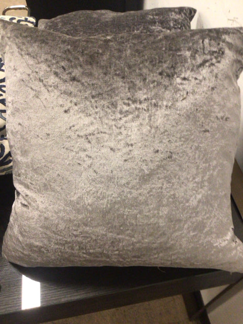 Grey Velvet Pillow