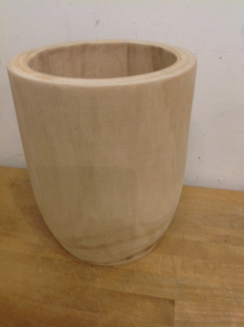 Vase- 12" Found Home Washed Wood