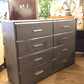 AS-IS 57" Acme Furniture Grey Eight Drawer Escher Dresser