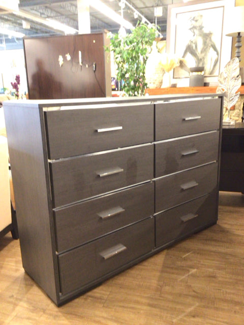 AS-IS 57" Acme Furniture Grey Eight Drawer Escher Dresser