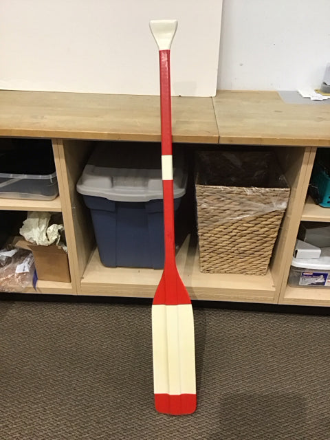 54" Red/Tan Painted Paddle