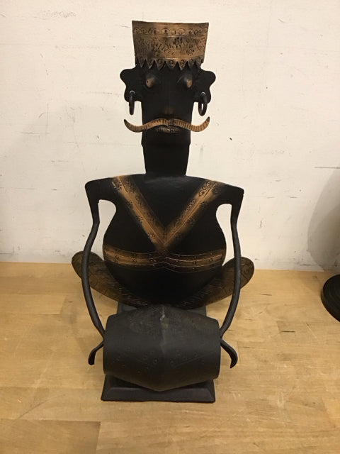 14.5" Metal Trbal Man Door Stopper