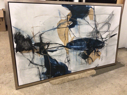 7' X 51" Kelly O'Neil Framed Abstract Print
