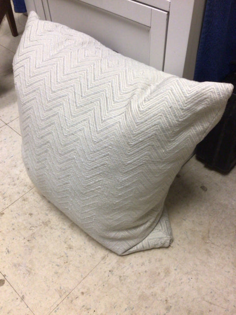 Cream Chevron Fabric Pillow