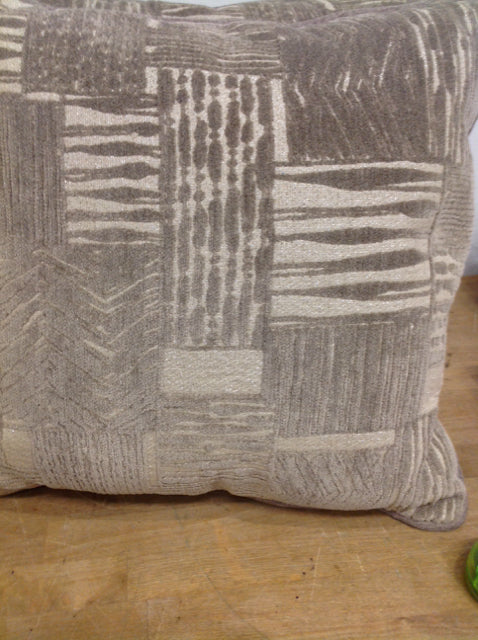 Pillow- 16" Grey Glitter Print