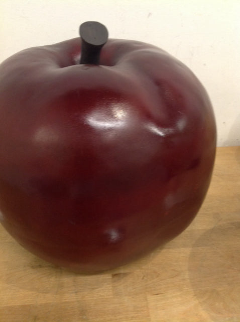 14" Red Ceramic Apple