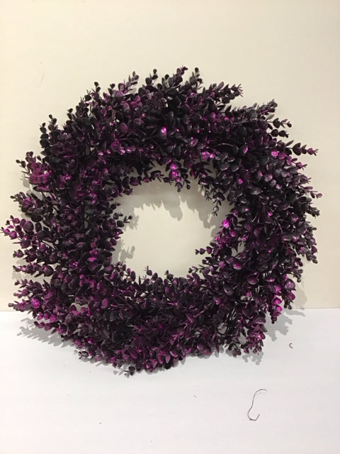 Purple/Black Leaves Wreath