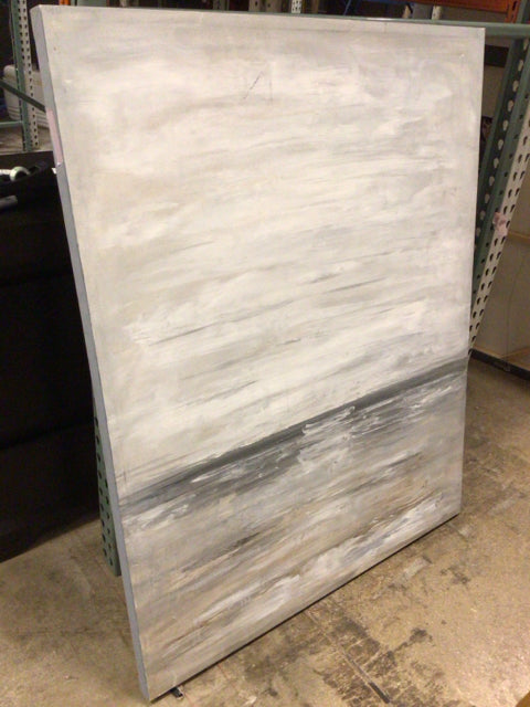 50x40 Grey/White Abstract Art
