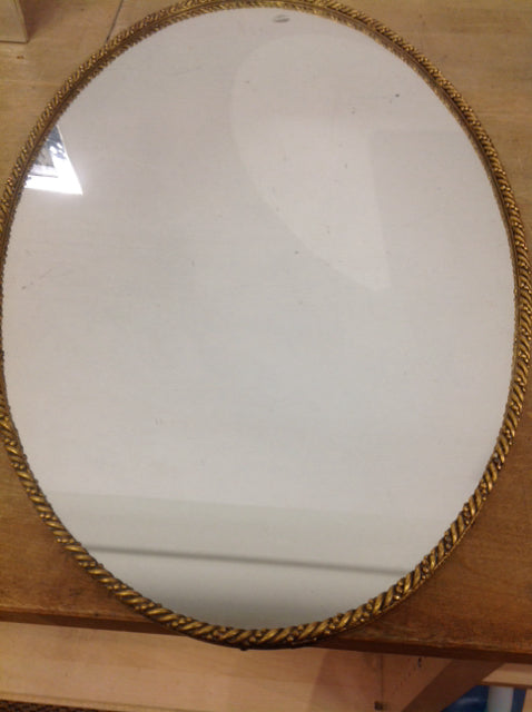 Tray- 21" Gold Mirror